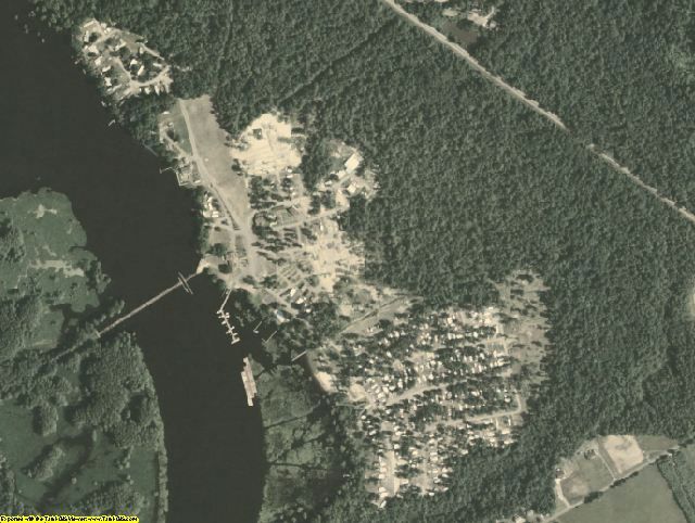 Charles City County, VA aerial photograph detail