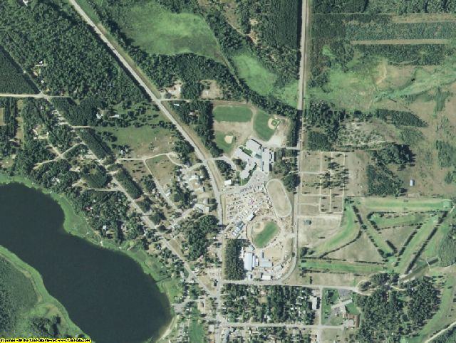 Clearwater County, MN aerial photograph detail