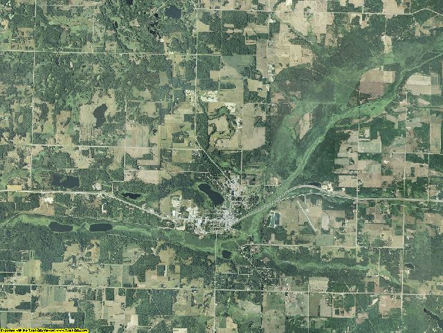 Clearwater County, Minnesota aerial photograph