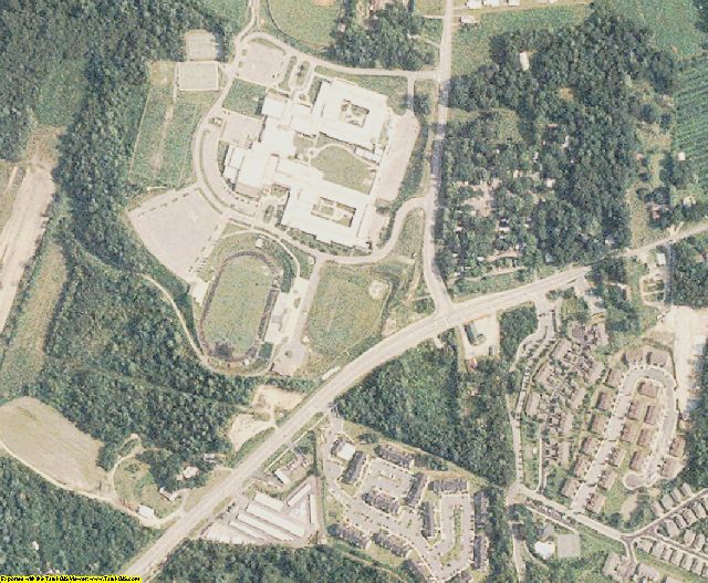 Henderson County, NC aerial photograph detail
