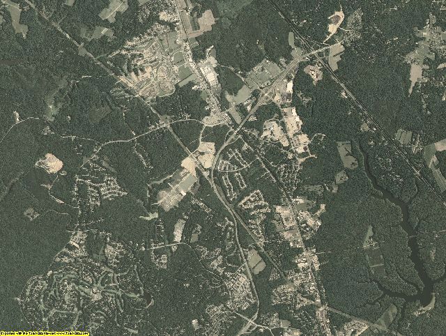 James City County, Virginia aerial photograph