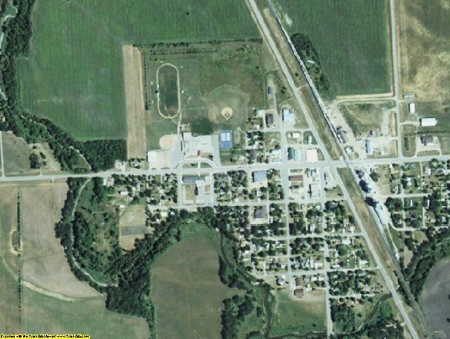 Marshall County, MN aerial photograph detail