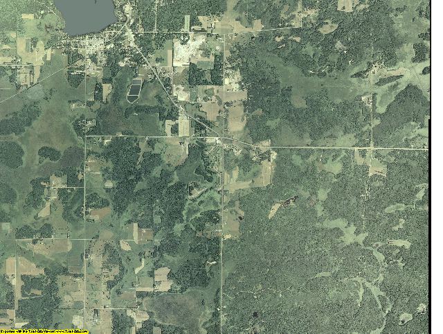Mille Lacs County, Minnesota aerial photograph