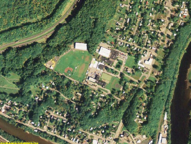 Windsor County, VT aerial photograph detail