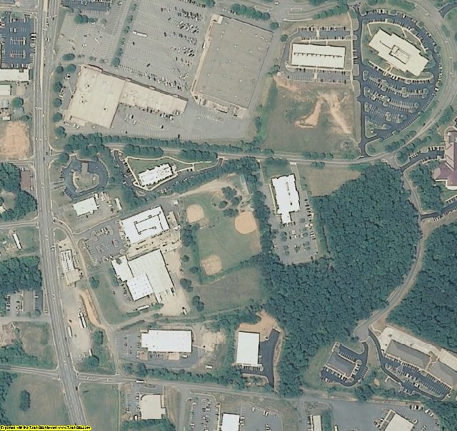 Sample of Buncombe County, NC aerial imagery zoomed in!
