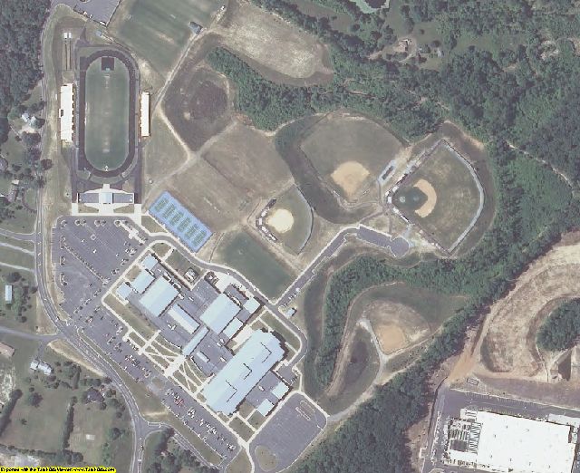 Spotsylvania County, VA aerial photograph detail