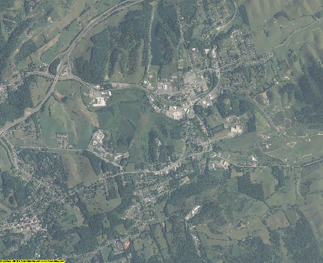 Tazewell County, Virginia aerial photograph