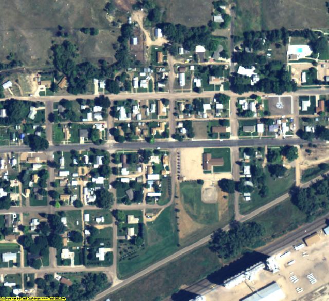 Deuel County, NE aerial photography detail