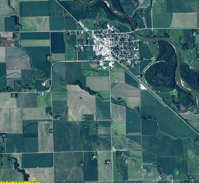 Dodge County, Nebraska aerial photography