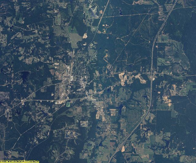 Pearl River County, Mississippi aerial photography