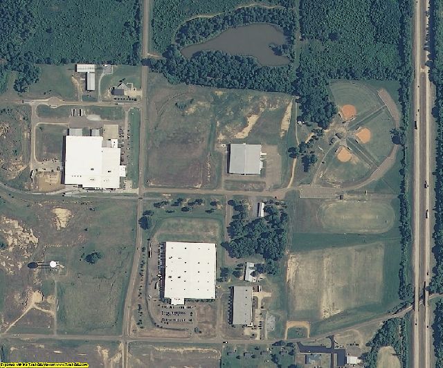 Tate County, MS aerial photography detail