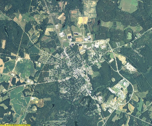 Burke County, Georgia aerial photography