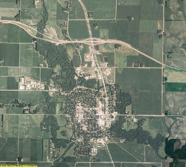 Faribault County, Minnesota aerial photography