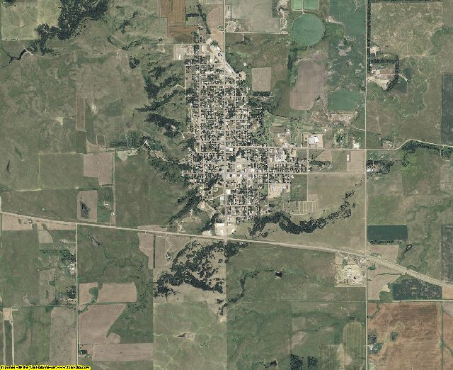 Jerauld County, South Dakota aerial photography