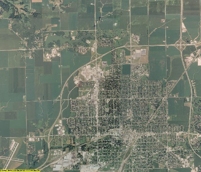 Knox County, Illinois aerial photography