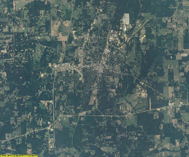 Lincoln County, Mississippi aerial photography