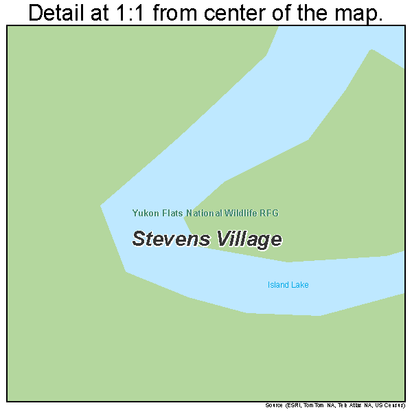 Stevens Village Alaska Street Map 0273290