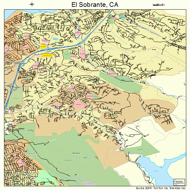 El Sobrante California Street Map 0622454