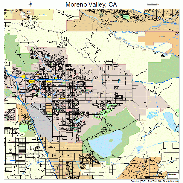 Moreno Valley California Street Map 0649270 Moreno Valley California Street Map 0649270