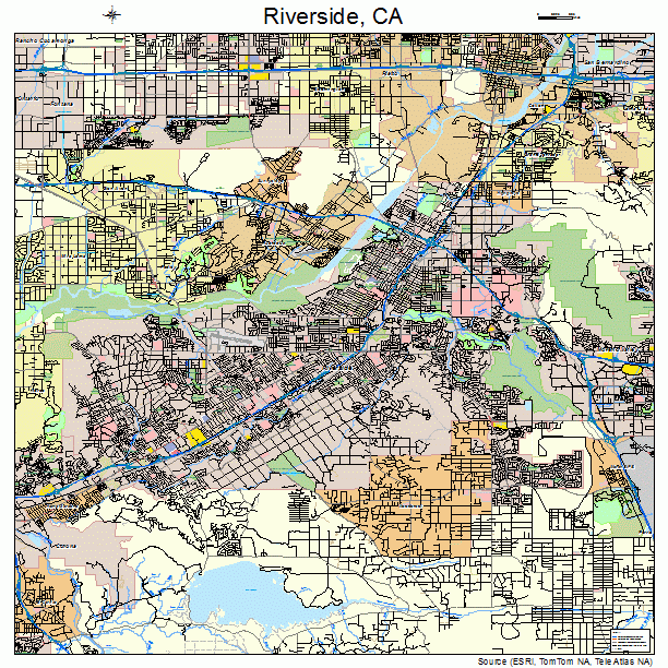 Riverside California Street Map 0662000