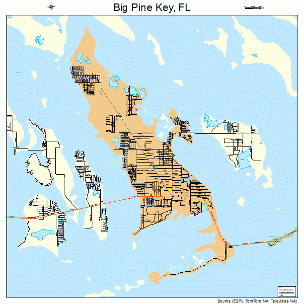 Big Pine Key Florida Street Map 1206425
