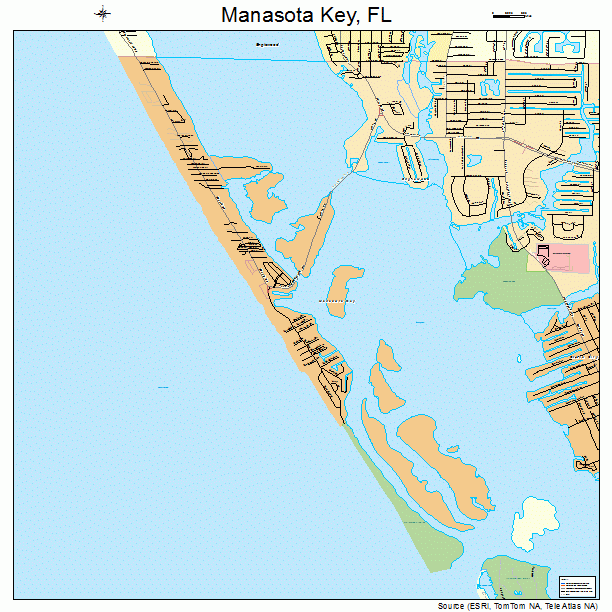 Manasota Key Florida Street Map 1242750
