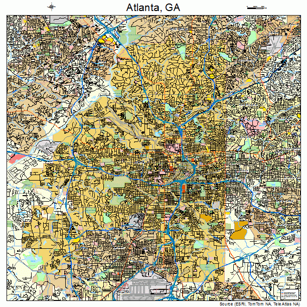 Road Map Of Atlanta Ga 