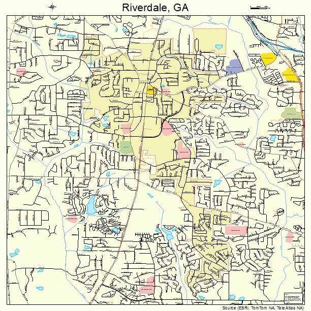 Riverdale Georgia Street Map 1365464