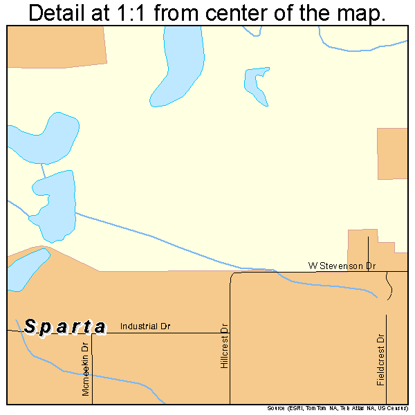 Sparta, Illinois Street Map 1771448