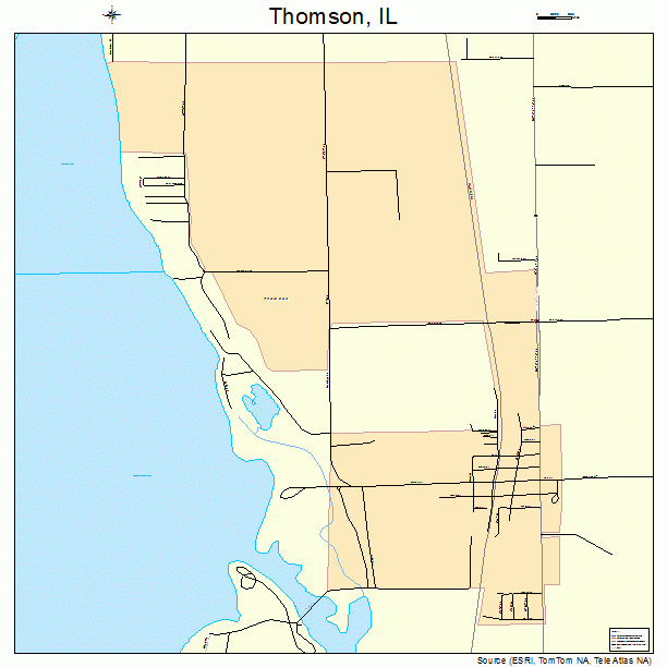 Thomson Illinois Street Map 1775172