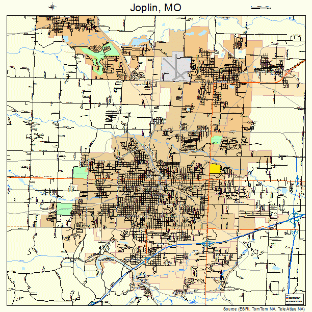 Joplin Missouri Street Map 2937592