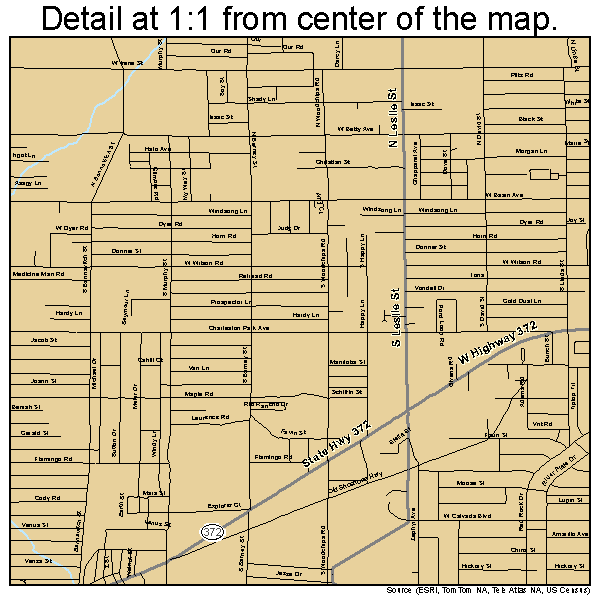 Pahrump Nevada Street Map 3253800