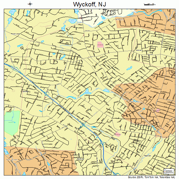 Wyckoff New Jersey. Wyckoff, NJ street map