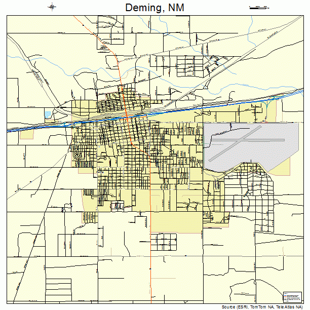 Deming New Mexico Street Map 3520270