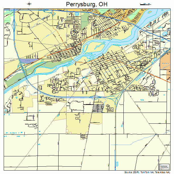Perrysburg Ohio Street Map 3962148