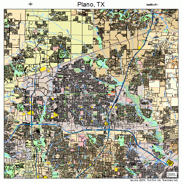 Plano Texas Street Map 4858016