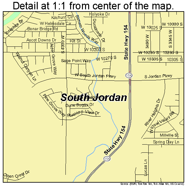 South Jordan Utah Street Map 4970850