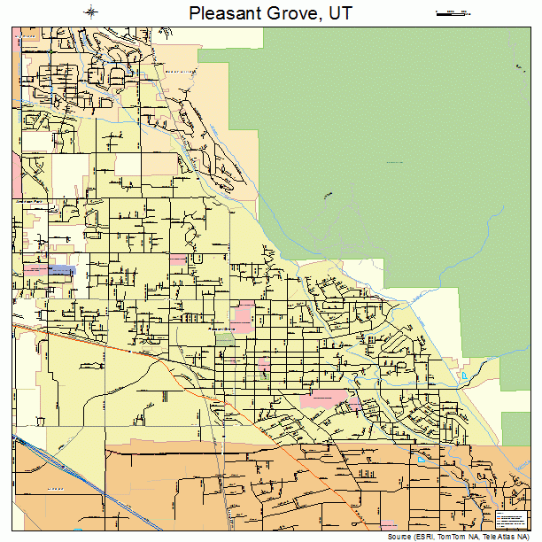 Pleasant Grove Utah Street Map 4960930