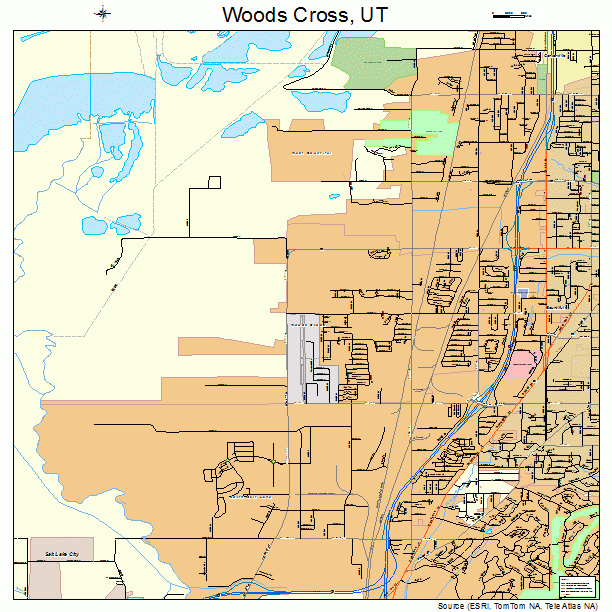Woods Cross Utah Street Map 4985370