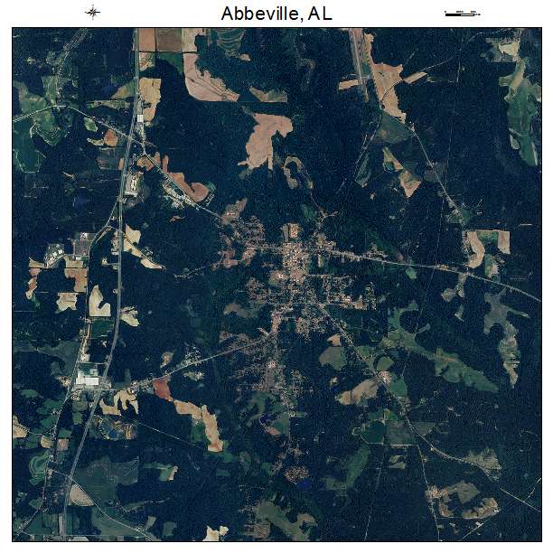 Abbeville, AL air photo map
