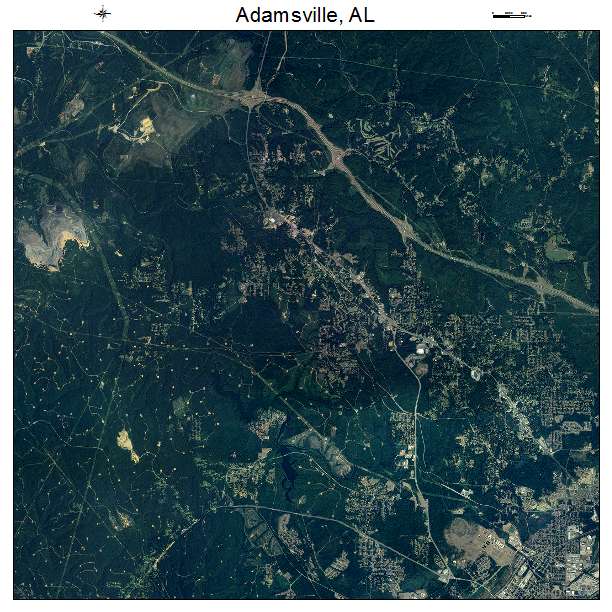Adamsville, AL air photo map