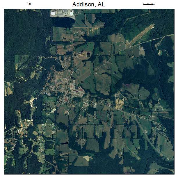 Addison, AL air photo map