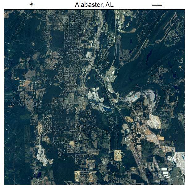 Alabaster, AL air photo map