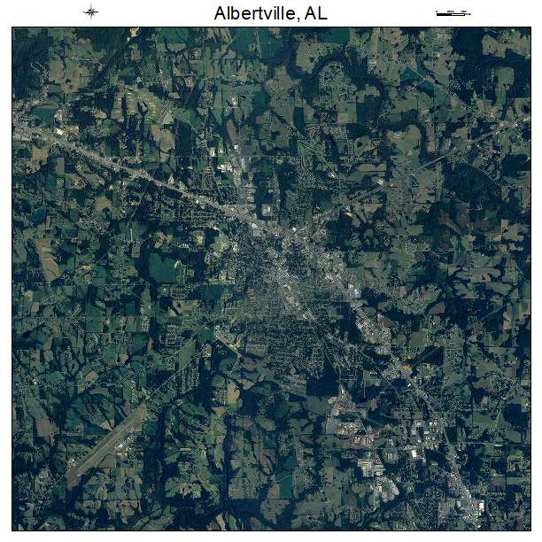 Albertville, AL air photo map