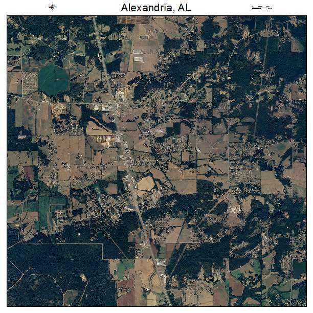 Alexandria, AL air photo map