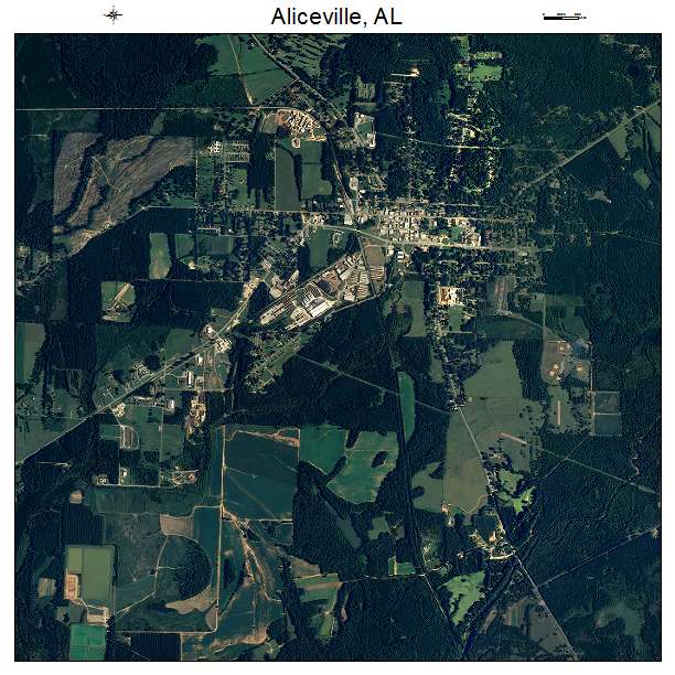 Aliceville, AL air photo map