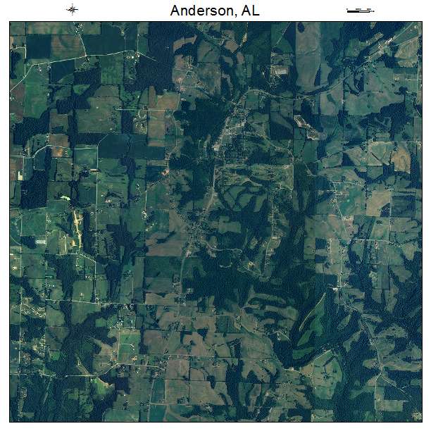 Anderson, AL air photo map
