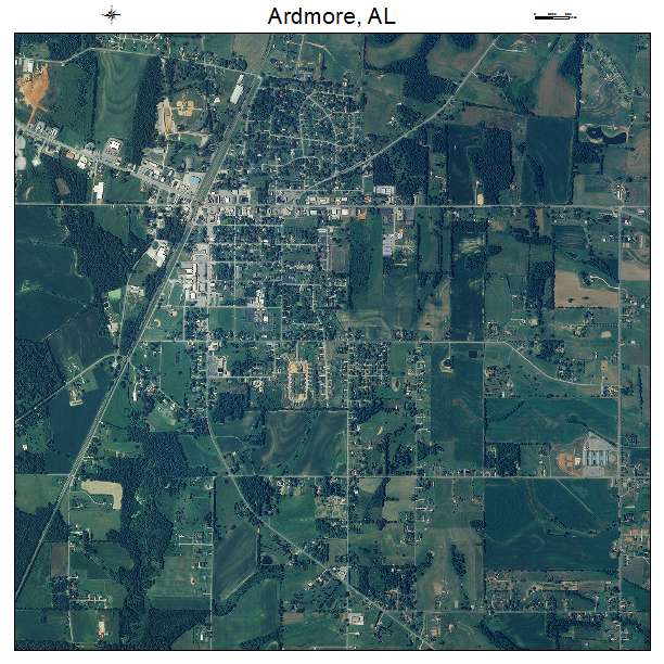 Ardmore, AL air photo map