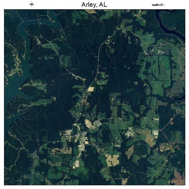 Arley, AL air photo map