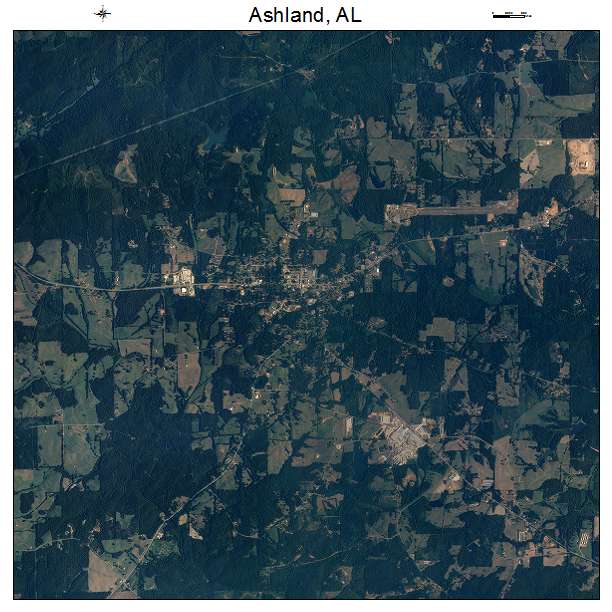 Ashland, AL air photo map